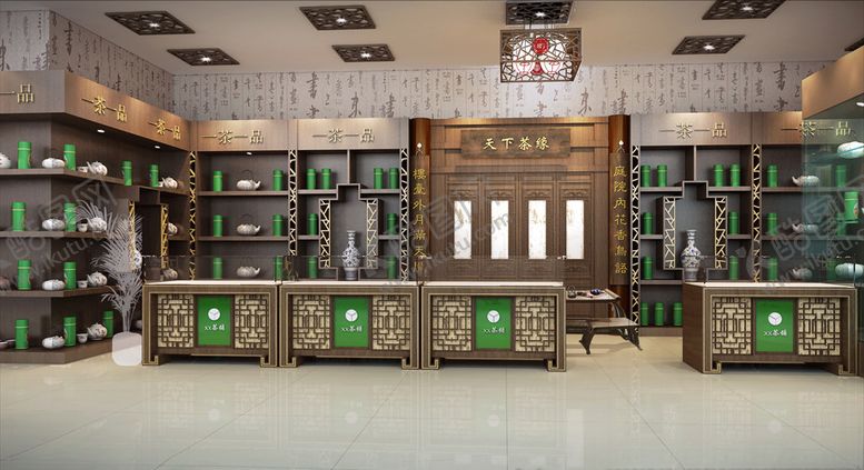 编号：52293810022055204873【酷图网】源文件下载-茶铺设计3D