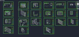 全屋定制衣帽柜鞋柜装饰柜CAD