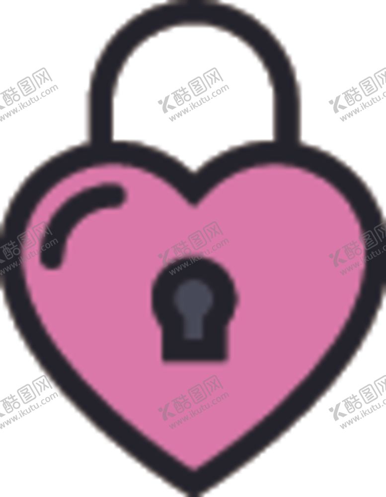 编号：51563405080404044564【酷图网】源文件下载-爱心锁