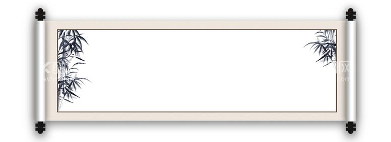 编号：54976010040140158039【酷图网】源文件下载-卷轴竹子banner