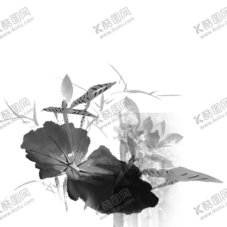 编号：34904105040451091574【酷图网】源文件下载-水墨荷花粉色荷花荷花意境