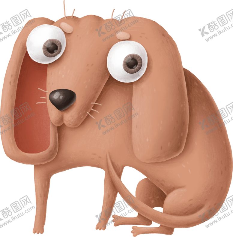 编号：14250209262007159519【酷图网】源文件下载-卡通动物小狗插画