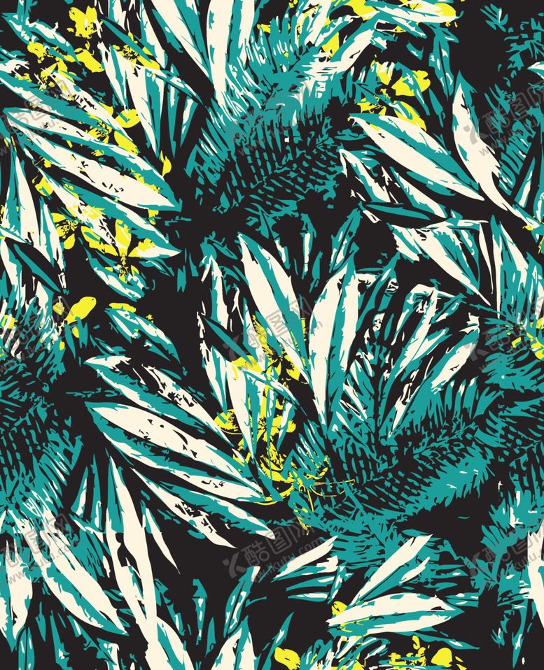 编号：41994909281745468349【酷图网】源文件下载-叶子乱花背景