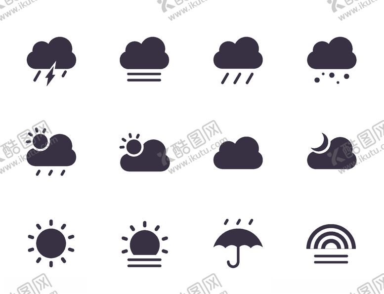 编号：57559609161049497982【酷图网】源文件下载-天气图标