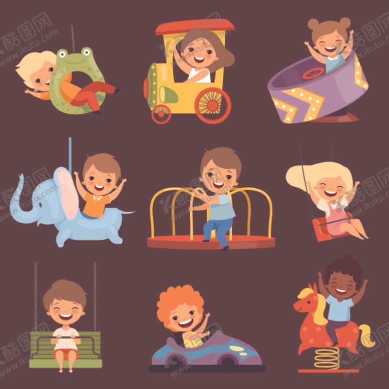 编号：70559310061845312145【酷图网】源文件下载-卡通小孩