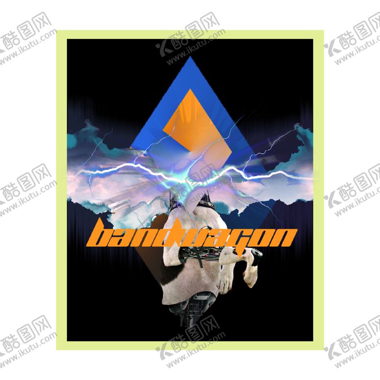 编号：73963810030207525369【酷图网】源文件下载-机械狗动物T恤印花图案