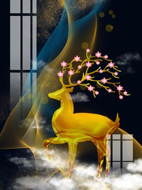 唯美粉色玫瑰花玄关装饰画