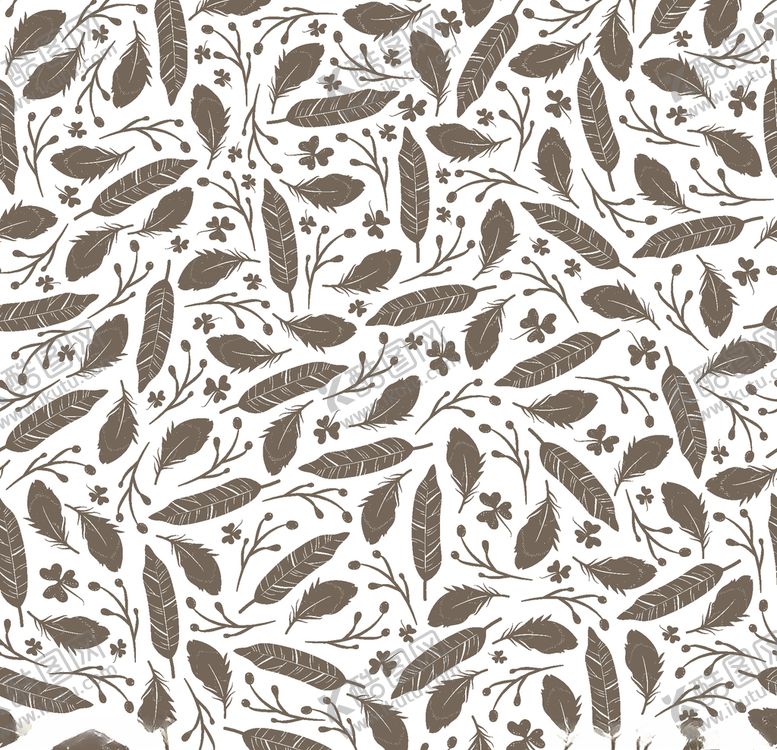 编号：42794910311139128417【酷图网】源文件下载-卡通花鸟植物底纹图案