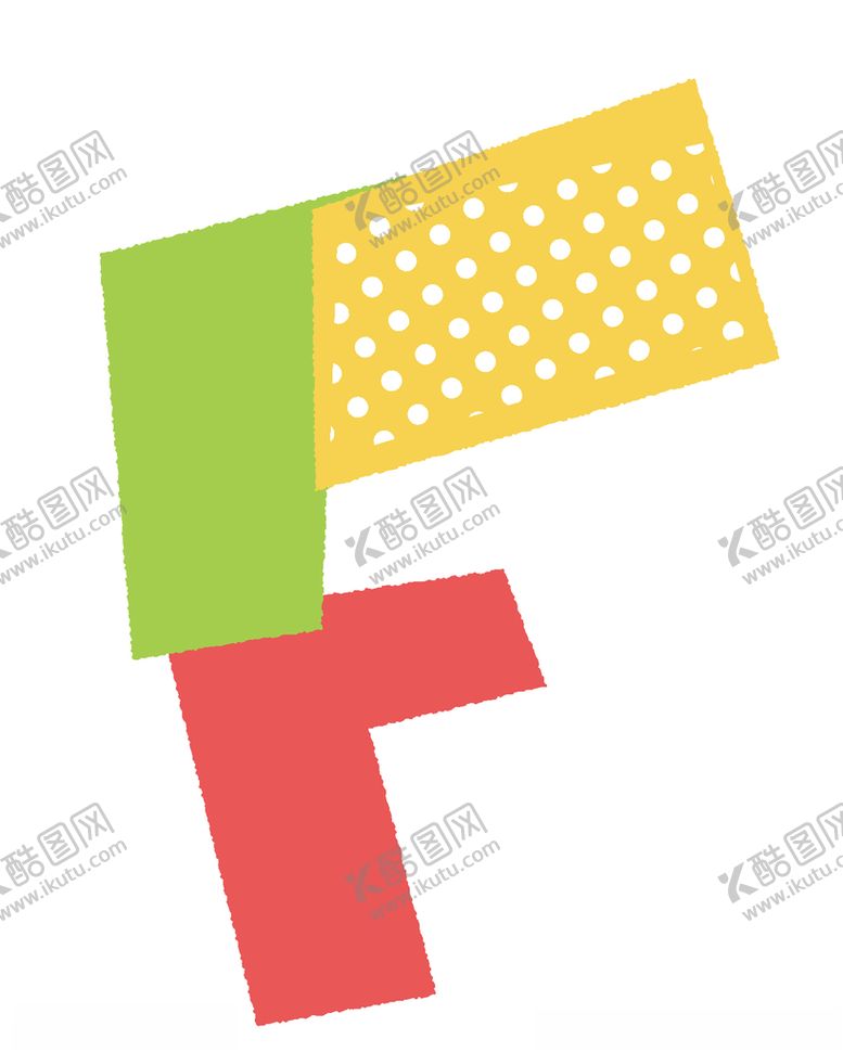 编号：78621907030626506227【酷图网】源文件下载-扁平化拼色矢量英文字母