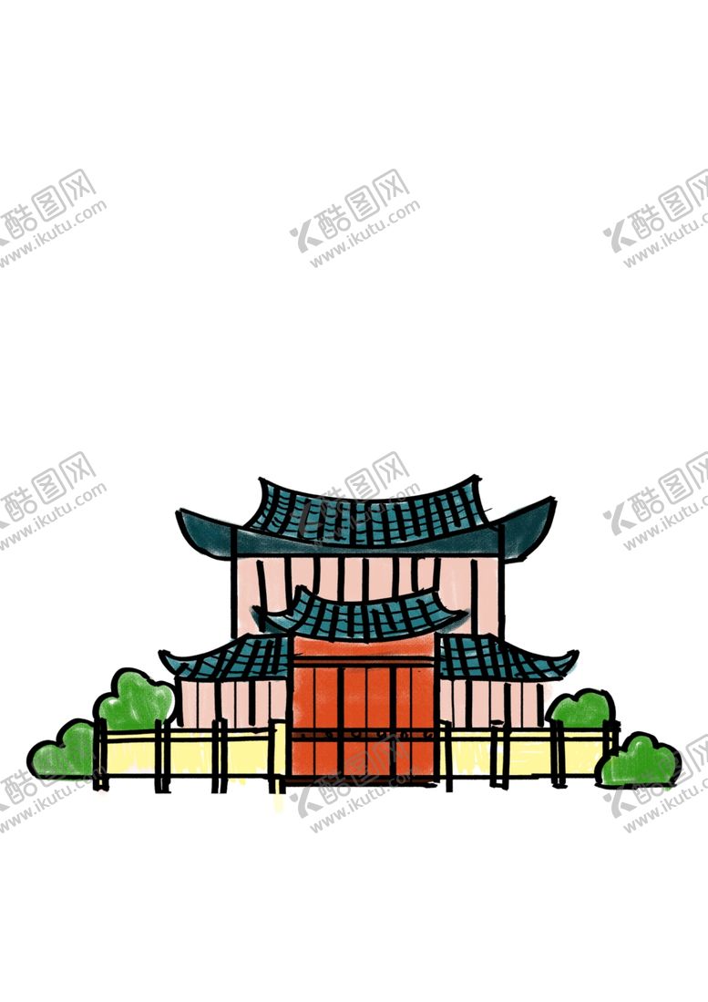 编号：47821410172013381696【酷图网】源文件下载-建筑小插画