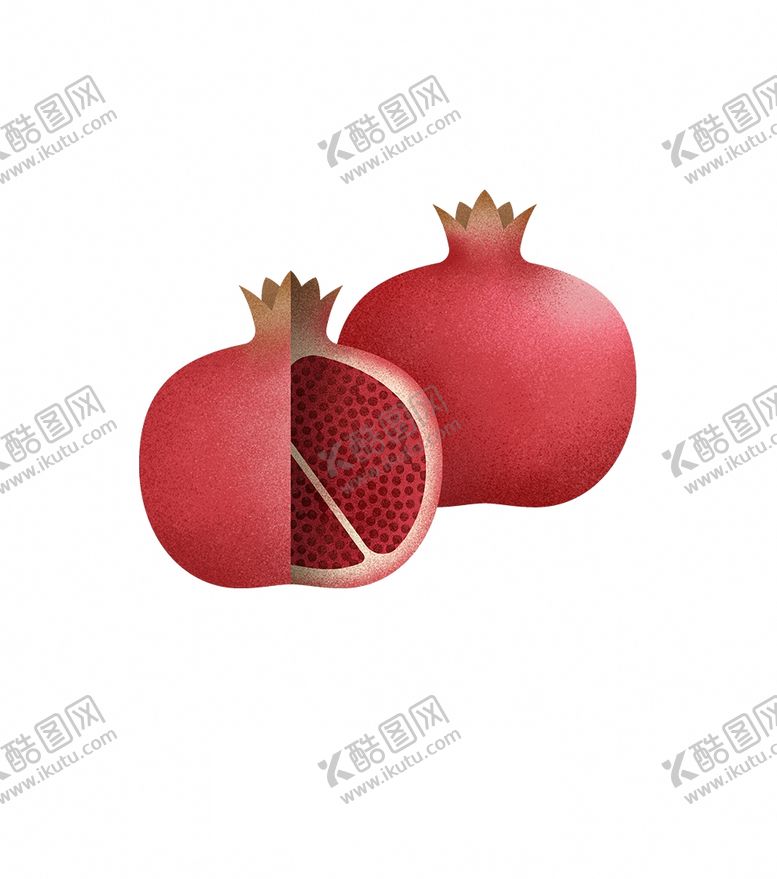 编号：14090909220859022412【酷图网】源文件下载-水果石榴psd免抠素材
