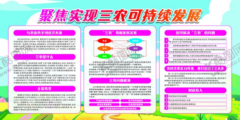 编号：89817310192337036014【酷图网】源文件下载-聚焦实现三农可持续发展
