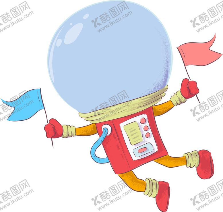 编号：69205809122248346854【酷图网】源文件下载-太空人插画线描怪兽创意角色
