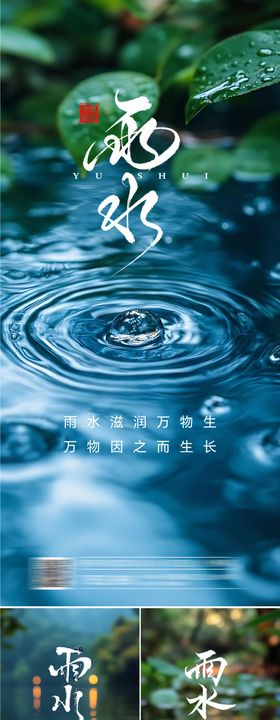 春季雨水系列海报