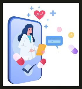 手绘医疗人物