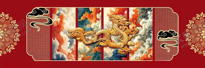 编号：64824911211627417526【酷图网】源文件下载-中式婚礼迎宾背景