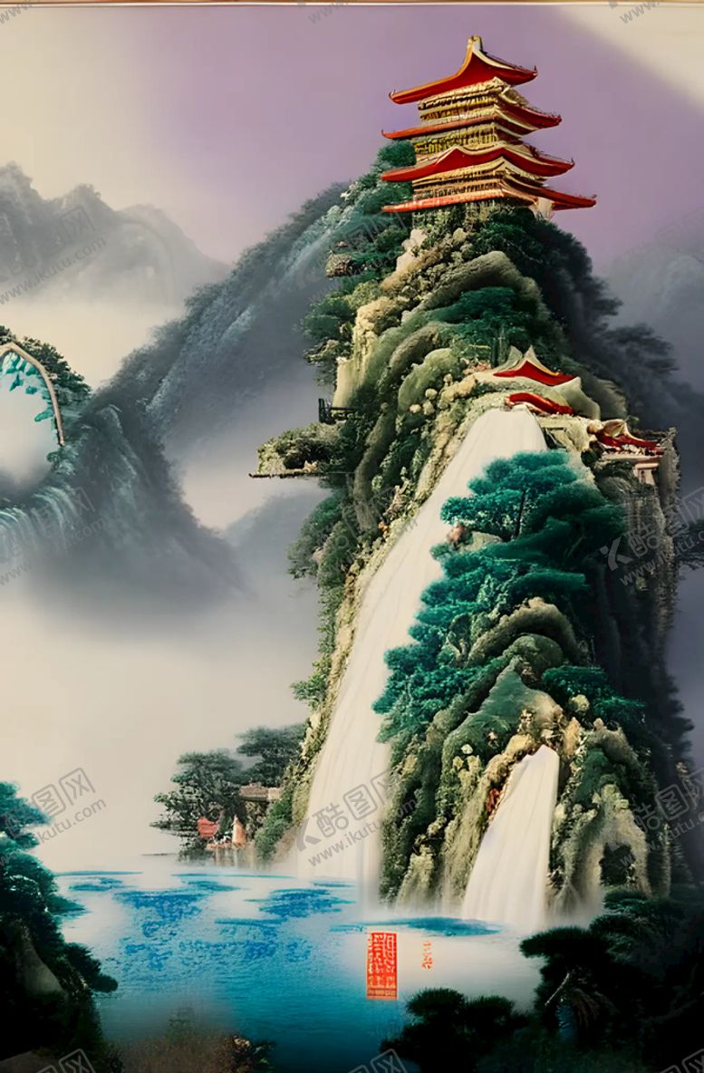 编号：11034912131926548714【酷图网】源文件下载-山水画