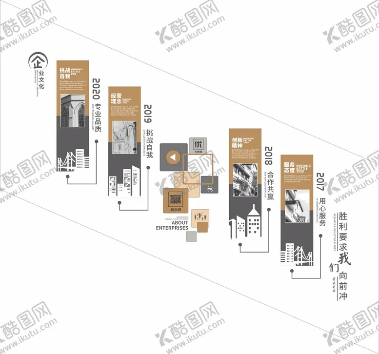 编号：86941001210926004781【酷图网】源文件下载-企业楼梯文化 