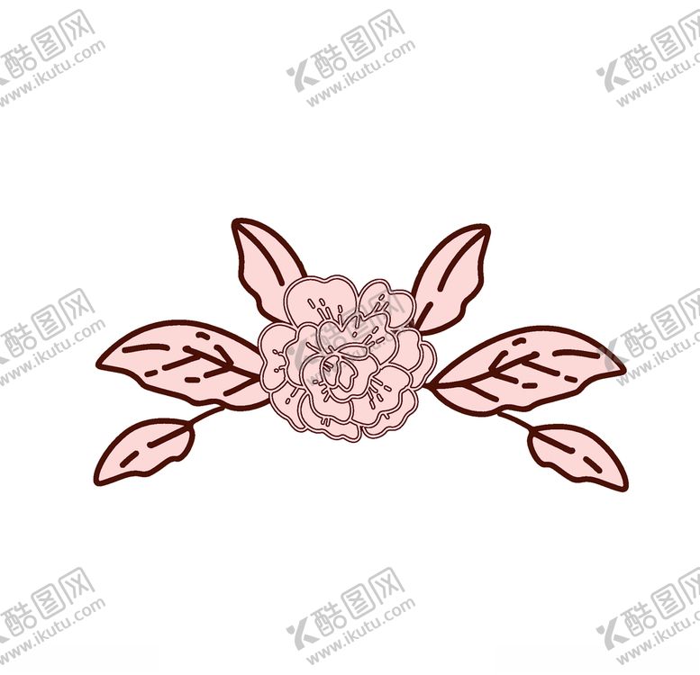 编号：47556410040251088078【酷图网】源文件下载-线条矢量手绘花