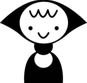 女孩图案