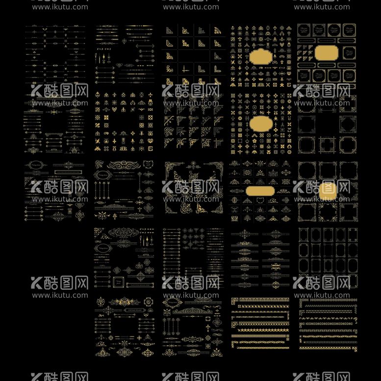 编号：16970112030500458389【酷图网】源文件下载-花纹边框