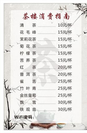 茶楼消费指南