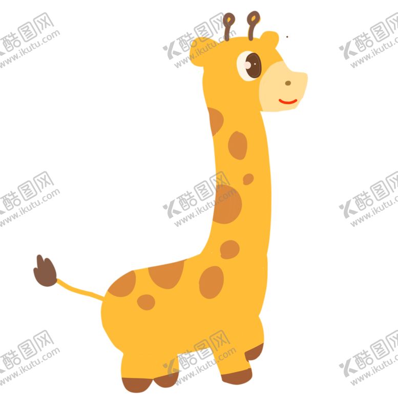 编号：62408905091040514110【酷图网】源文件下载-卡通长颈鹿