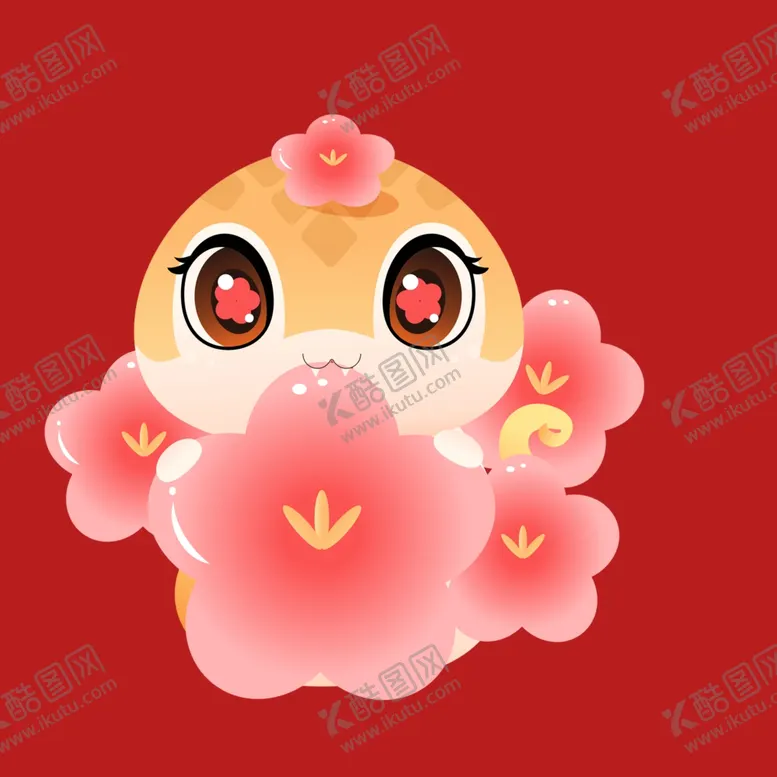编号：36616501291102026863【酷图网】源文件下载-手绘卡通小蛇