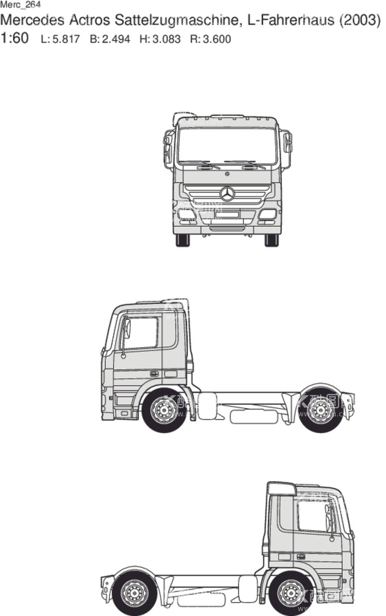 编号：63437703120927015790【酷图网】源文件下载-梅赛德斯货车