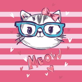 小猫咪头像装饰画