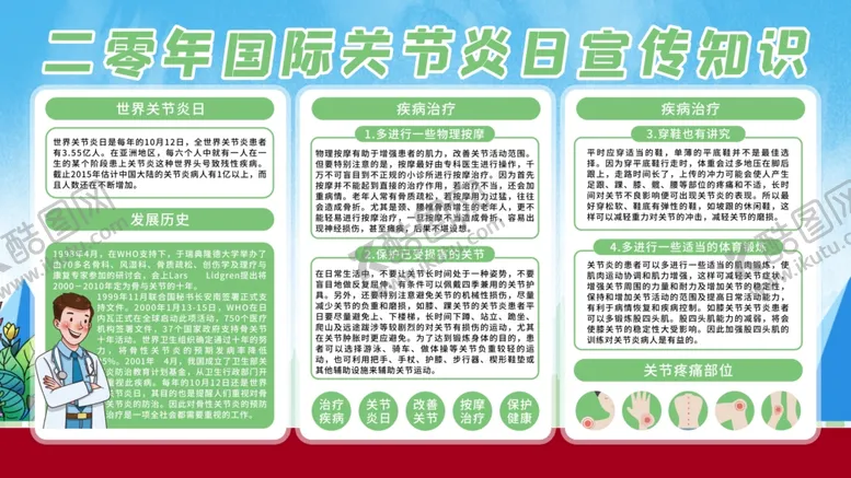 编号：90668309101744525148【酷图网】源文件下载-关节炎健康公益活动宣传海报素材