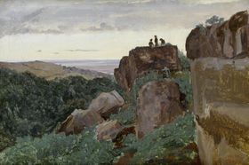 复古风景油画