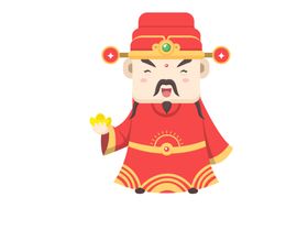 财神运到喜庆素材爷
