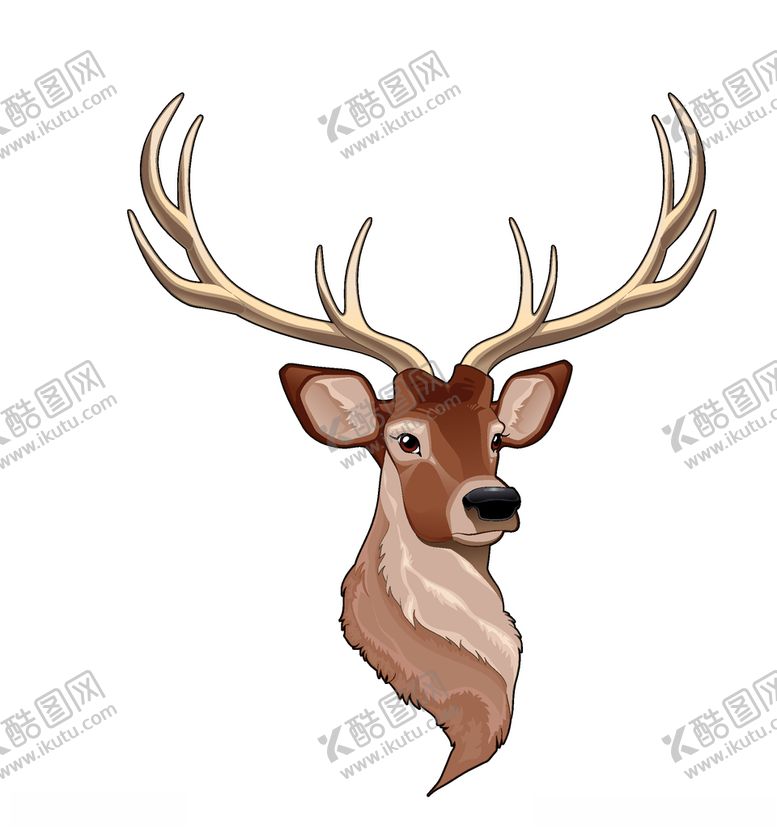 编号：67299610312123283441【酷图网】源文件下载-麋鹿