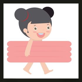 手绘儿童女孩