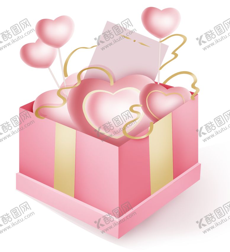 编号：68356812161637505941【酷图网】源文件下载-礼物盒粉色心爱心礼盒