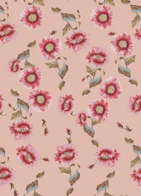 粉色花卉图案背景纹理