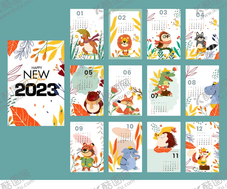 编号：91821712110328163968【酷图网】源文件下载-2023日历