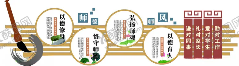 编号：70498405041551592657【酷图网】源文件下载-校园文化墙