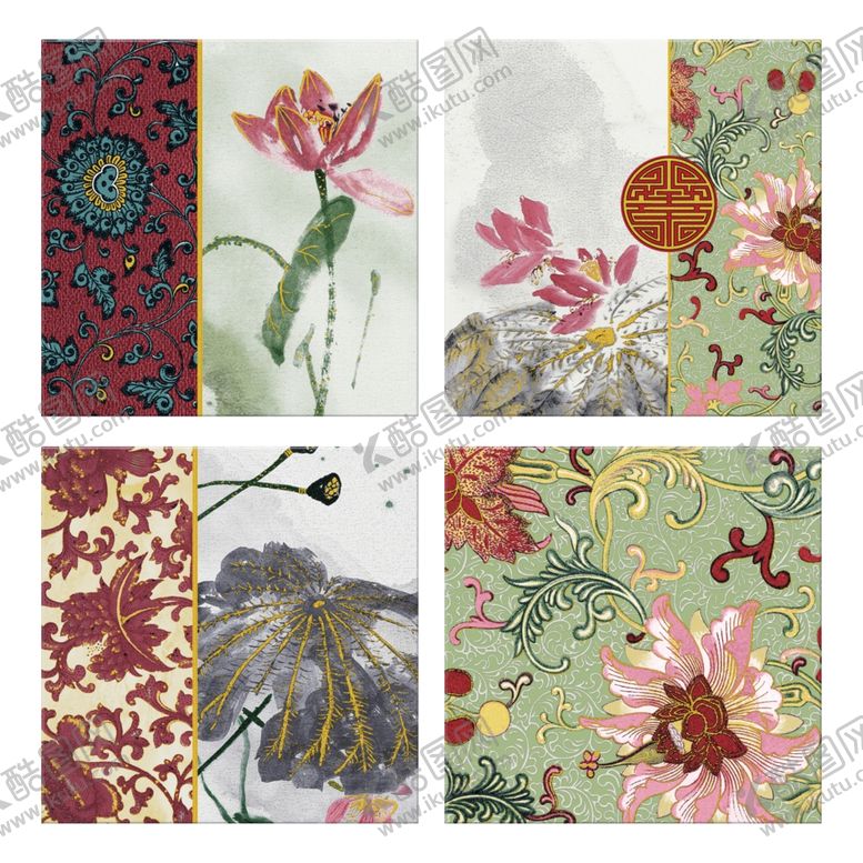 编号：79763209220416421392【酷图网】源文件下载-套花地砖