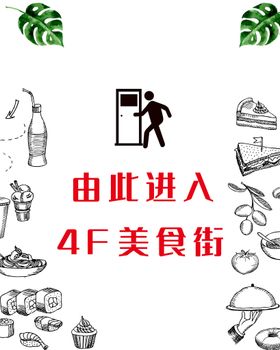 美食指示牌