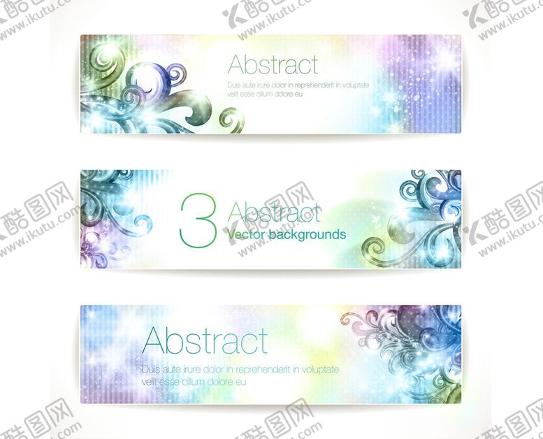 编号：95291204040700488695【酷图网】源文件下载-梦幻花卉抽象横幅设计