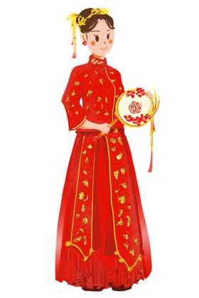 卡通新娘PNG免扣素材