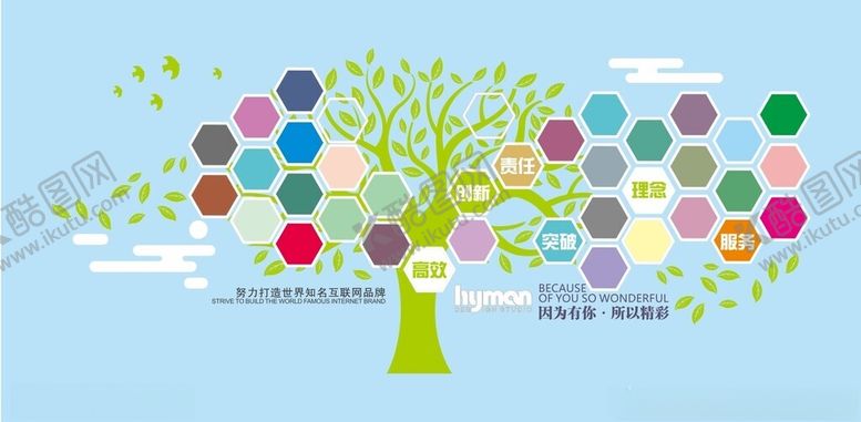 编号：72232001271516513372【酷图网】源文件下载-大树造型品牌墙照片墙