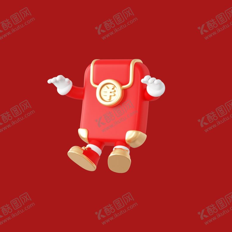 福袋红包素材卡通
