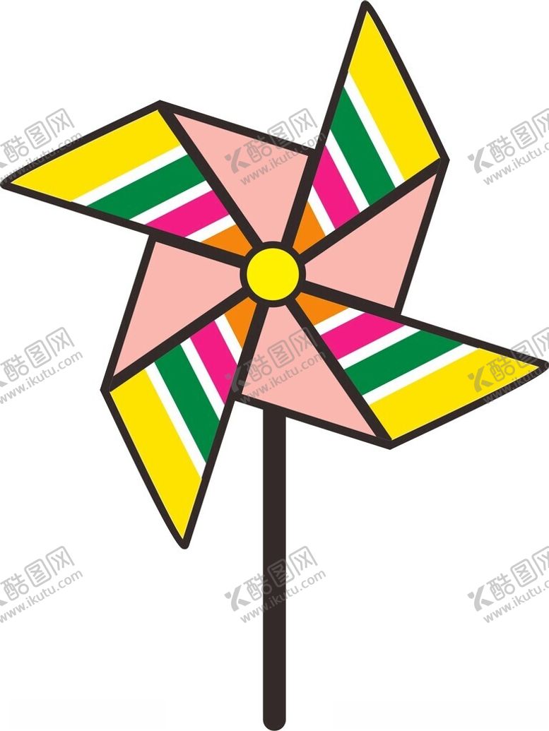 编号：74832102270159503945【酷图网】源文件下载-风车矢量儿童风车风车线条