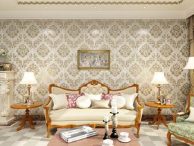 复古优雅客厅沙发装饰场景