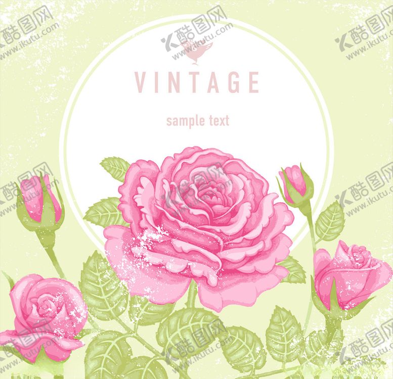 编号：43834409290658433497【酷图网】源文件下载-玫瑰插画