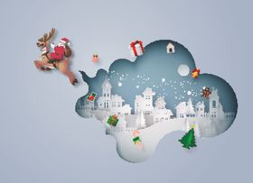 圣诞节海报明信片晚会背景素材广告
