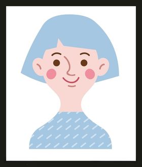 手绘女孩女人优雅漂亮美